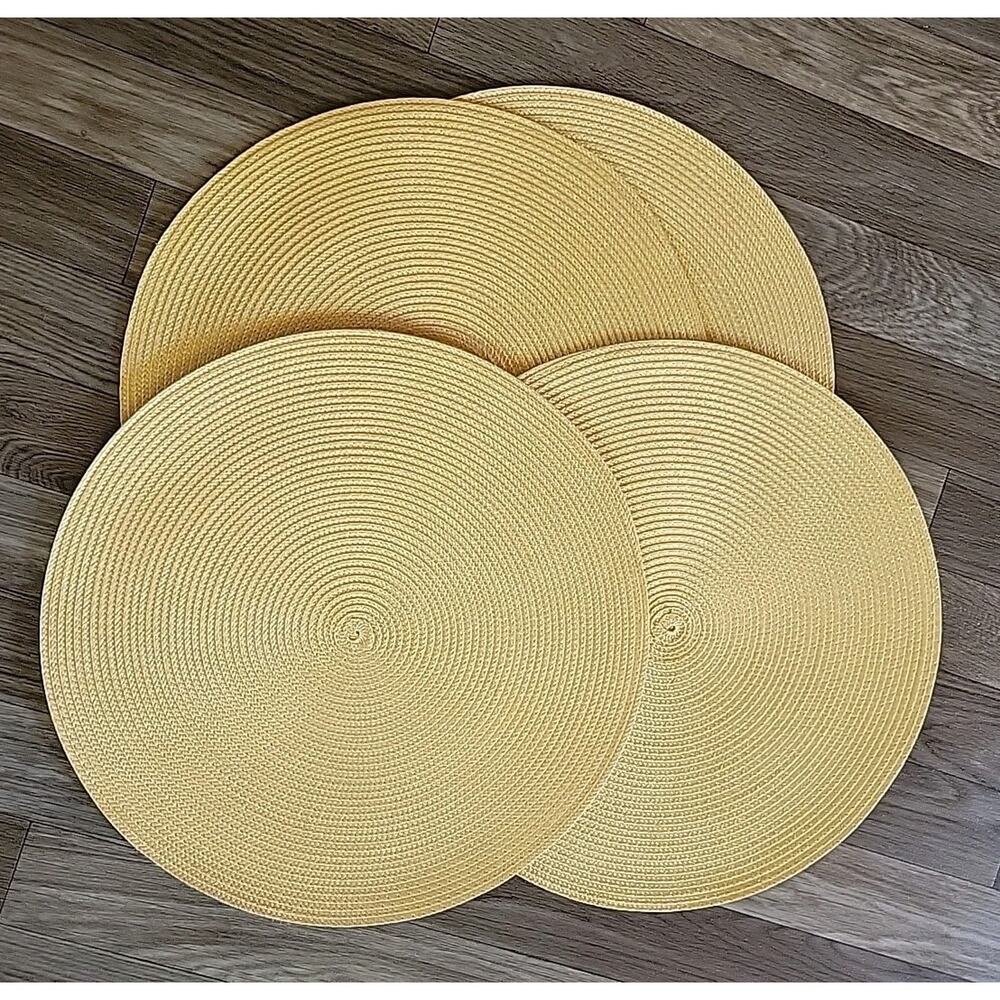 Placemats Set of 4 Tan/Beige 15 In. Cottagecore Coastal Grandma